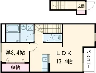 クリスタルハイツ土山【2階】の間取り
