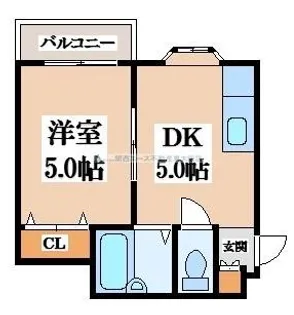 フレッシュハイツ諸福【4階】の間取り