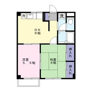 コーポ登戸【2階】の間取り