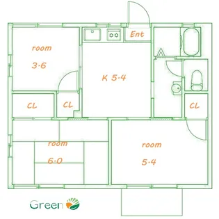 メリーハイツ【1階】の間取り