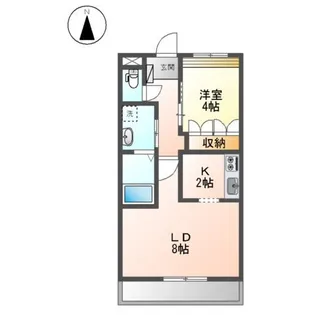 アドヴァンス・宇佐【2階】の間取り
