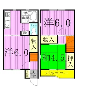 シティハイツ・山崎 A棟の間取り