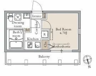 LiveFlat千駄木【5階】の間取り
