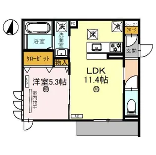 Clashist(クラシスト)常磐町【1階】の間取り