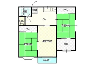 コーポサンフラワー【1階】の間取り