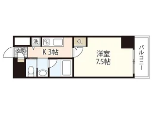 プラージュ村本【8階】の間取り