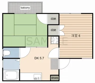 メゾン・ド・フェニックスI【1階】の間取り