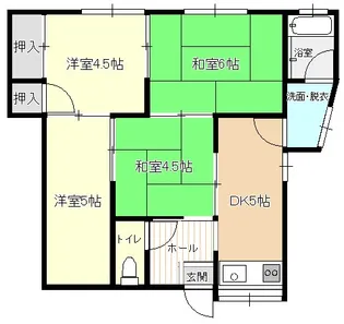 中尾アパート【2階】の間取り