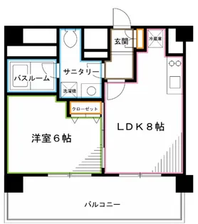 プラウドフラット荻窪II【9階】の間取り