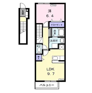 ティーズハウス【2階】の間取り