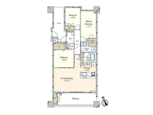 ニューライズシティ東京ベイハイライズ【4階】の間取り