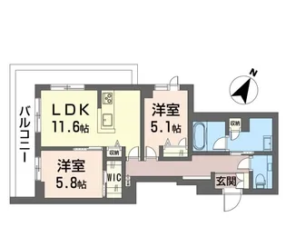 サンロード辻堂東海岸【2階】の間取り