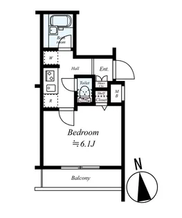 プレール ドゥーク東新宿【1階】の間取り