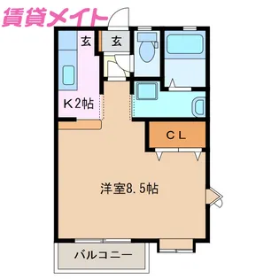 サングリーン平田【3階】の間取り