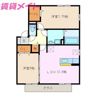 リビングタウン阿倉川 I【2階】の間取り