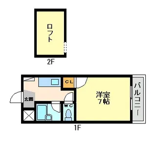 メゾン三松【7階】の間取り