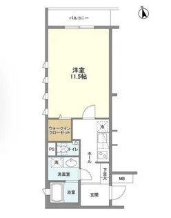 西麻布SBMマンション【4階】の間取り