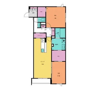 プルミエ【2階】の間取り