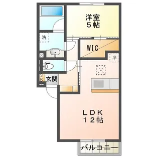 パルミエ III【1階】の間取り