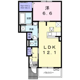 グレーシア【1階】の間取り