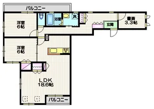 クエスタ荻窪【2階】の間取り