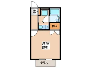 Lunar・Apartments【1階】の間取り