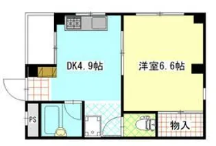 第三美々コーポ【2階】の間取り
