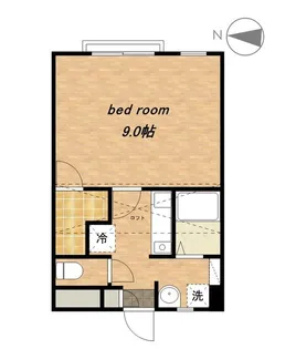 ハーツロケーション【1階】の間取り