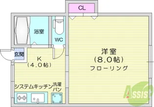 コーポ花坂【2階】の間取り