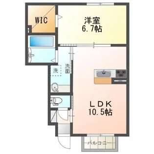 リーブラレオ【1階】の間取り