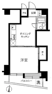 セブンスターマンション中落合【4階】の間取り