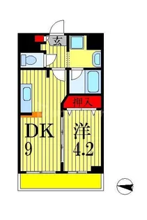プレジール船橋本町【5階】の間取り