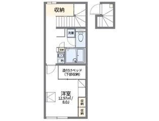 レオパレスエスペーロ【2階】の間取り