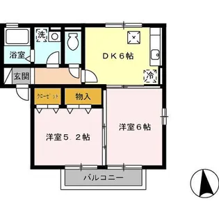 セジュール楽楽 C【1階】の間取り