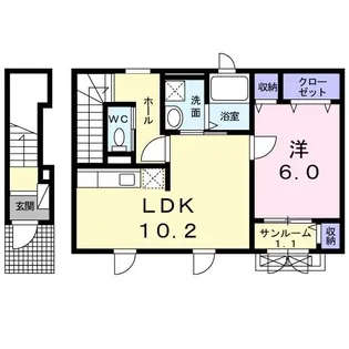 シュエット【2階】の間取り