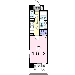 エレガンツァ 浦和【7階】の間取り