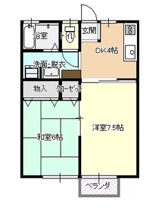 パークサイド青葉B棟【1階】の間取り