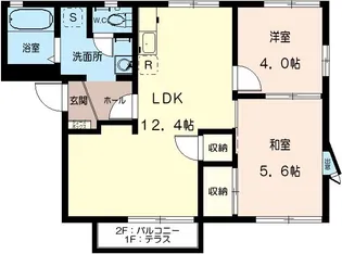 グリーン・アペックス D棟【2階】の間取り