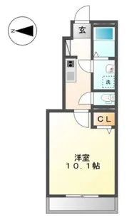 キャトルセゾン【1階】の間取り