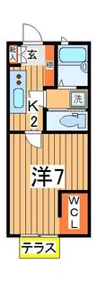 アパートメントK vol.2【1階】の間取り
