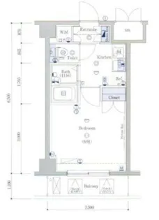 クレイシア両国【5階】の間取り