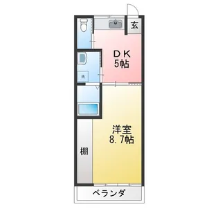 リージェンシー大世古【1階】の間取り