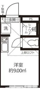 Studio Apartment東池袋【3階】の間取り