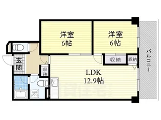 セントマンションむらやま【4階】の間取り