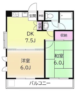 メゾン鷺沼2【4階】の間取り