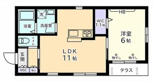 グランシャリオ【1階】の間取り