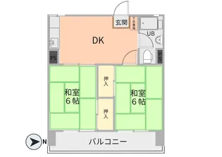 松戸パレス【9階】の間取り