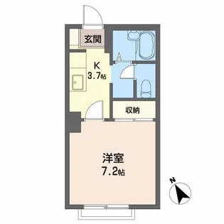 セフィラ・ミカミB【1階】の間取り