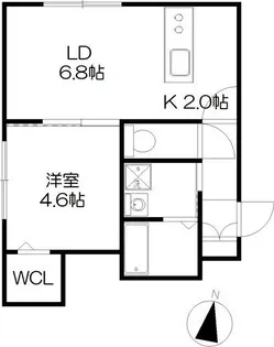 ムルソー・サッポロサントル【1階】の間取り