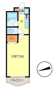プチメゾン松本【2階】の間取り